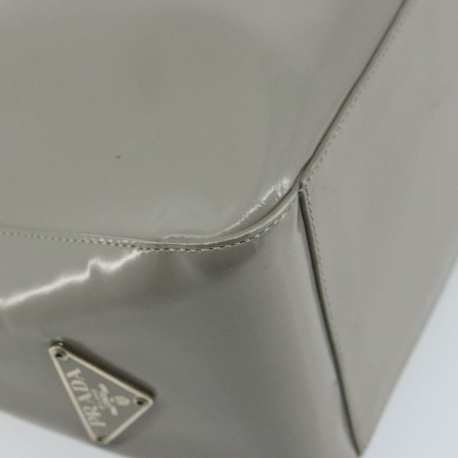 【日本直送】PRADA 手提包 琺瑯灰銀色 正品 BA5946-8