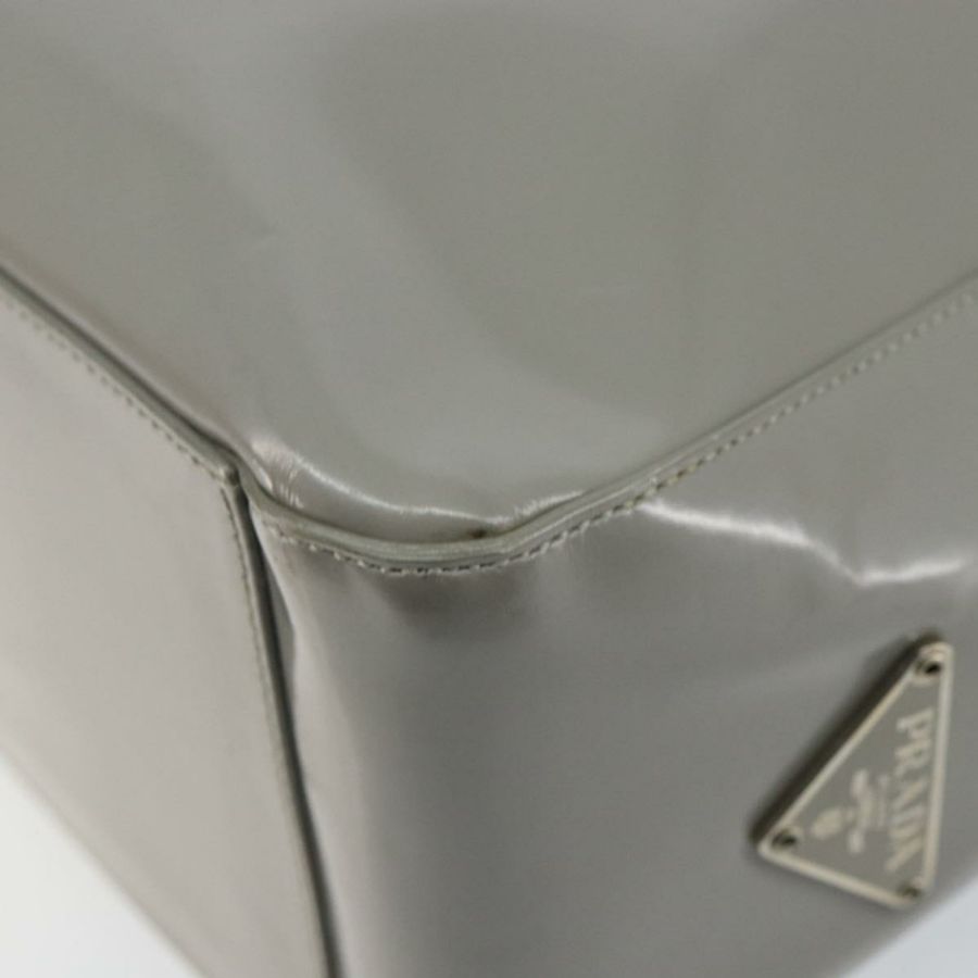 【日本直送】PRADA 手提包 琺瑯灰銀色 正品 BA5946-14