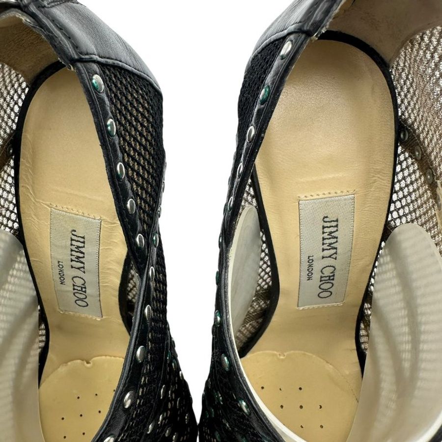 【美收精品】Jimmy Choo 黑色跟鞋 4-31【隔月月中將轉賣至日本 上架期限30天】-6