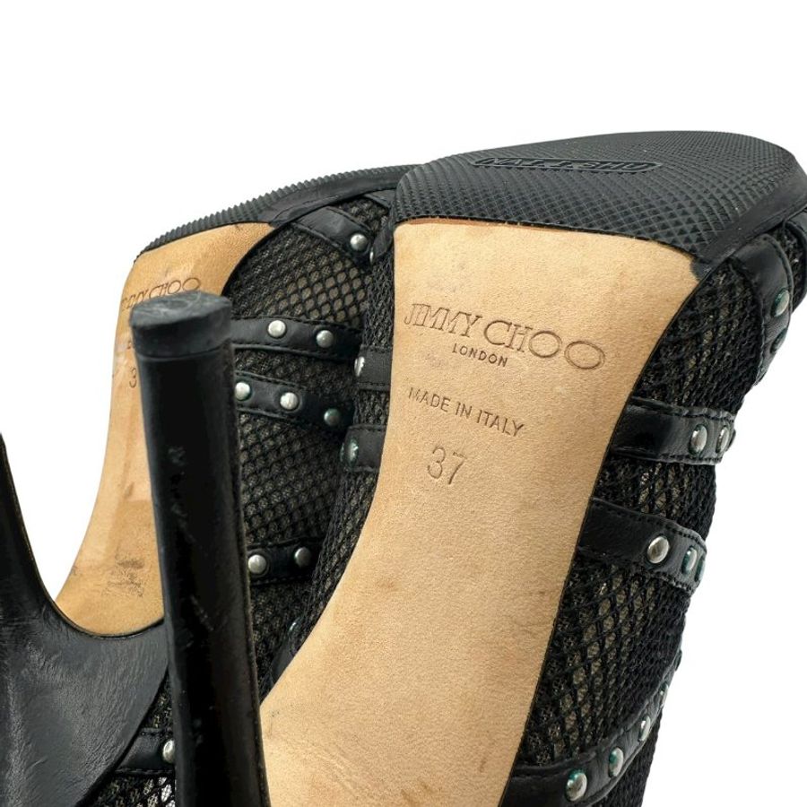 【美收精品】Jimmy Choo 黑色跟鞋 4-31【隔月月中將轉賣至日本 上架期限30天】-9