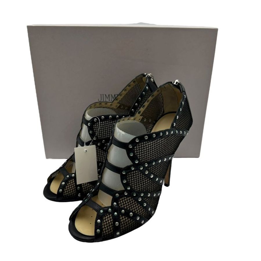 【美收精品】Jimmy Choo 黑色跟鞋 4-31【隔月月中將轉賣至日本 上架期限30天】-11