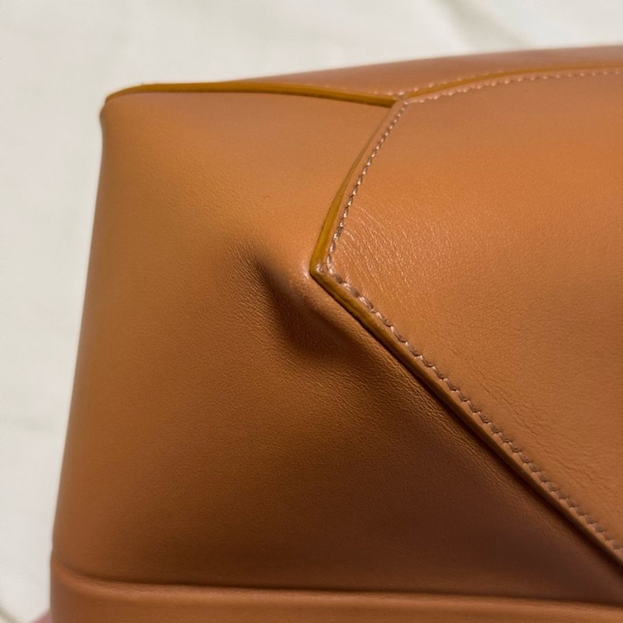 Loewe Puzzle Fold Mini Tote Bag - Warm Desert 金棕色-7