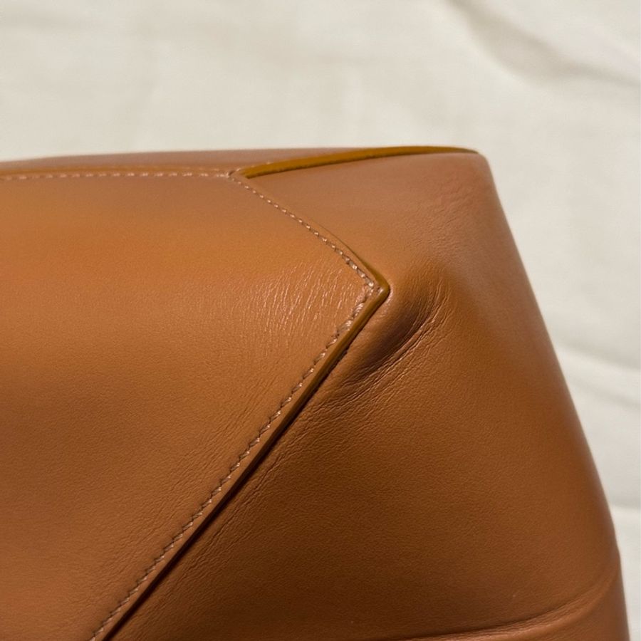 Loewe Puzzle Fold Mini Tote Bag - Warm Desert 金棕色-8