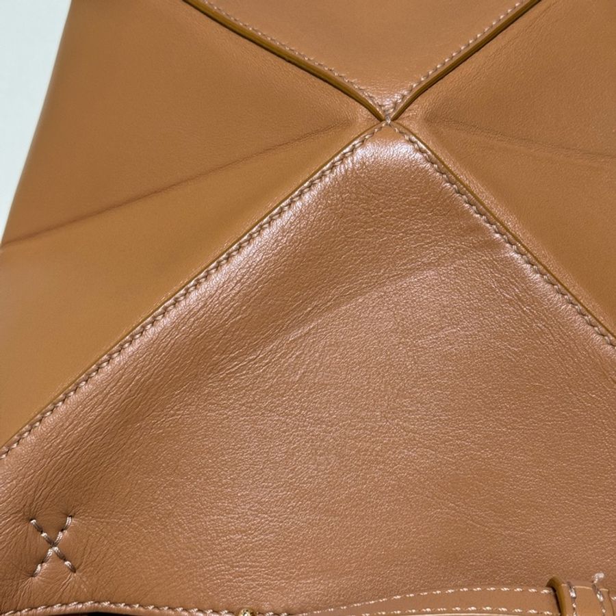 Loewe Puzzle Fold Mini Tote Bag - Warm Desert 金棕色-15
