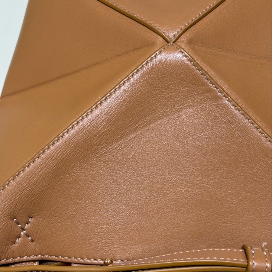 Loewe Puzzle Fold Mini Tote Bag - Warm Desert 金棕色-18