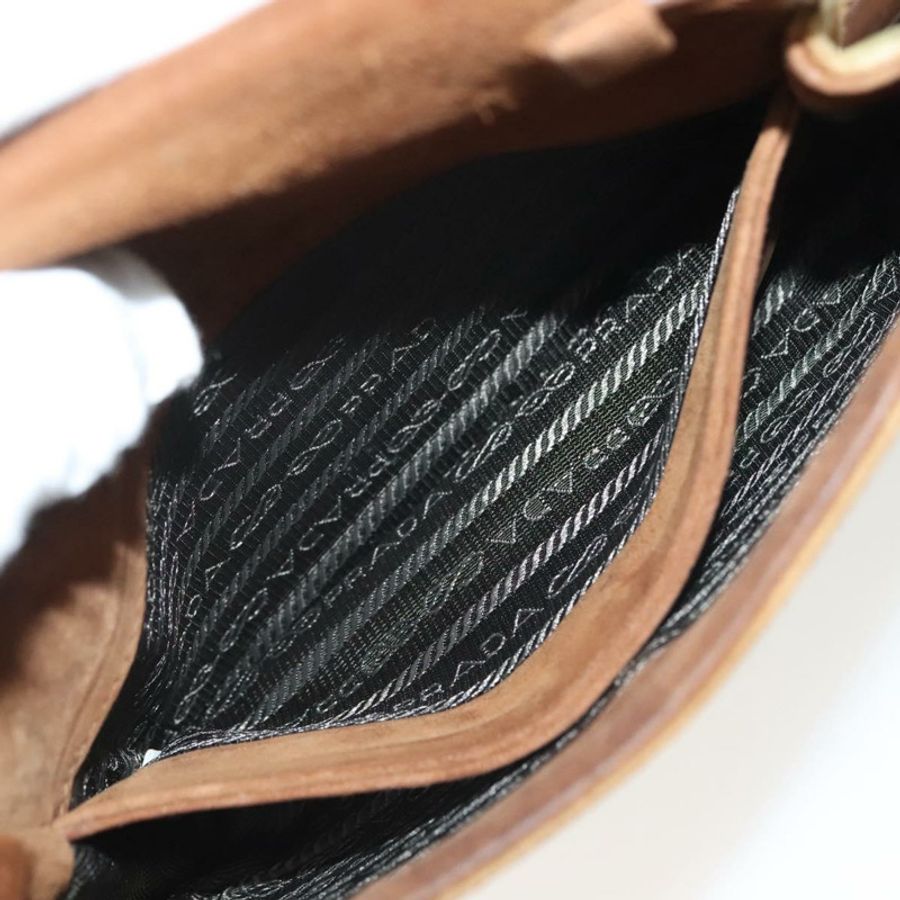 【日本直送】PRADA 鏈條 Kaye 肩背包 絲絨 米色 金色 正品 141360-21