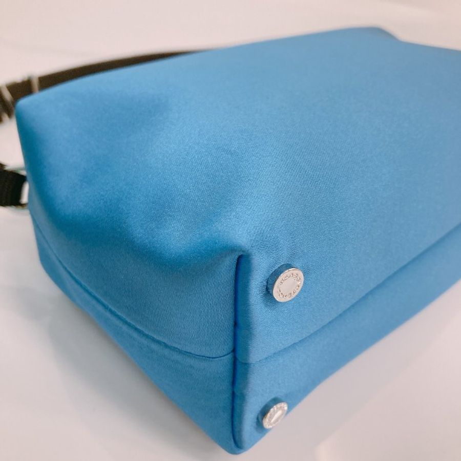 MS0337 亞歷山大王 中號 晚宴包/手拿包 絲綢 Alexander Wang 16cm Heiress Medium Pouch Silk Blue x PHW (98New)(Box) 600-7