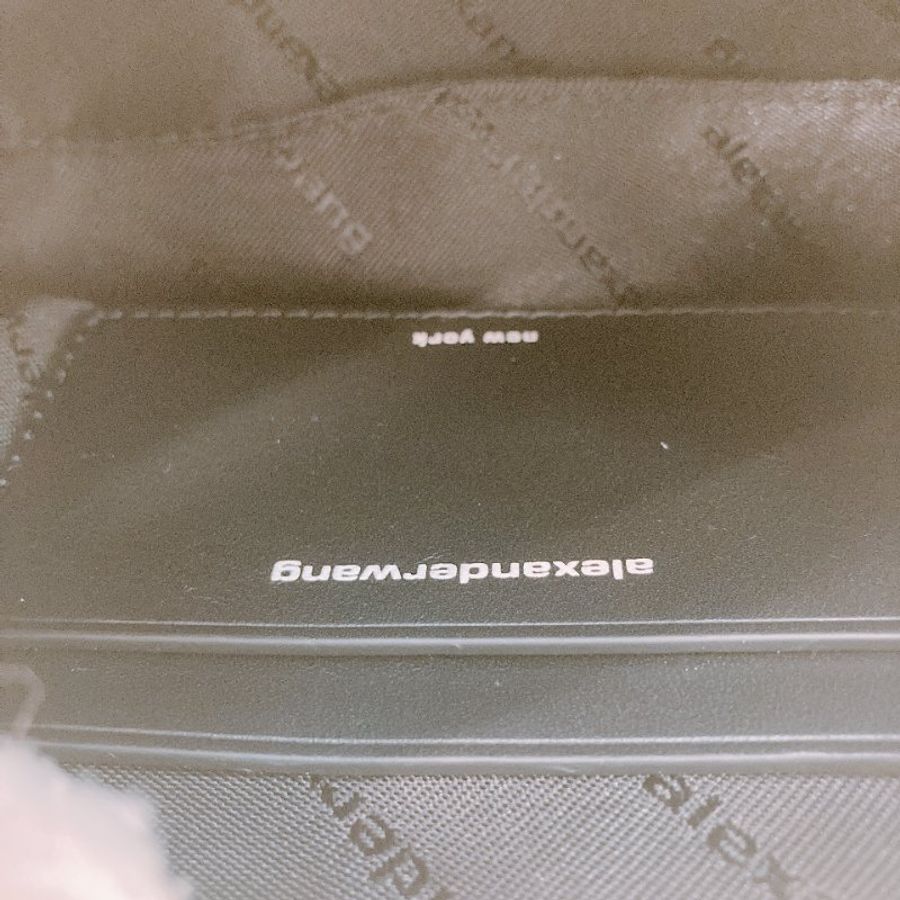 MS0337 亞歷山大王 中號 晚宴包/手拿包 絲綢 Alexander Wang 16cm Heiress Medium Pouch Silk Blue x PHW (98New)(Box) 600-14