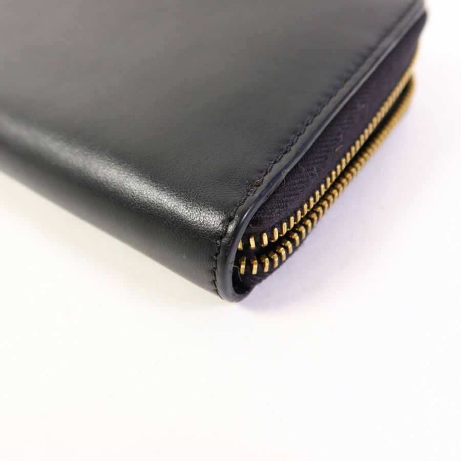 MOSCHINO 牛皮皮革Zip Long Wallet金扣長錢包-12