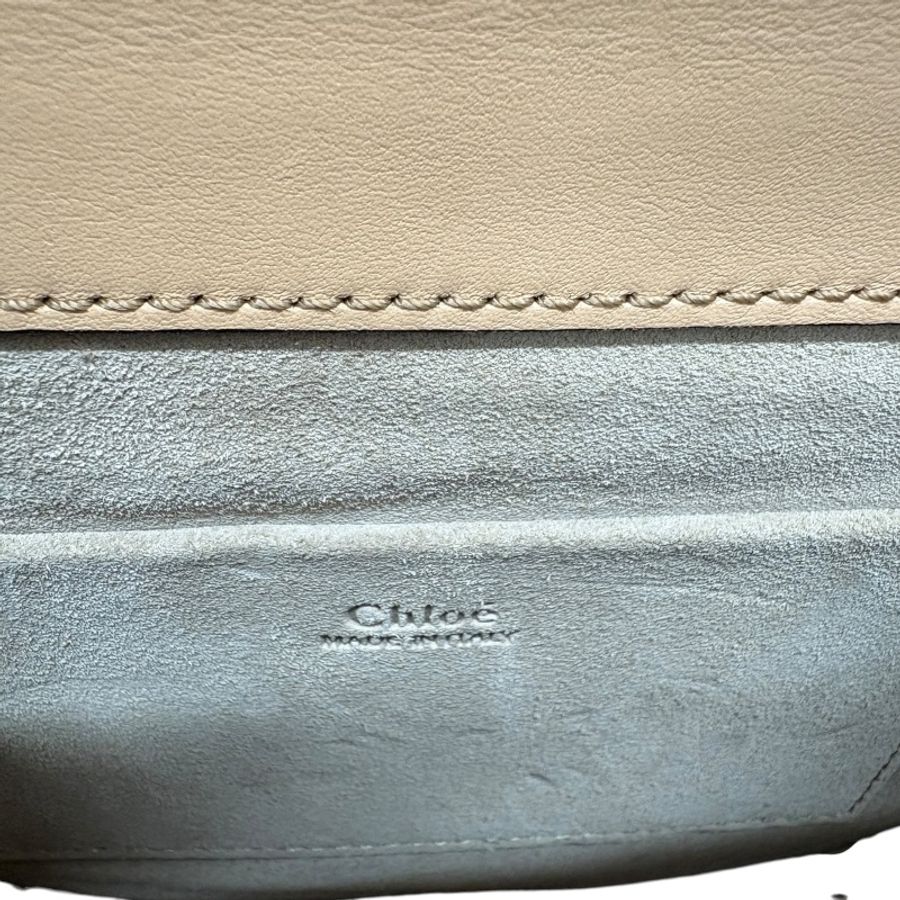CHLOE 蔻依 Nile bag 手提包 皮革 奶茶色 金釦-13