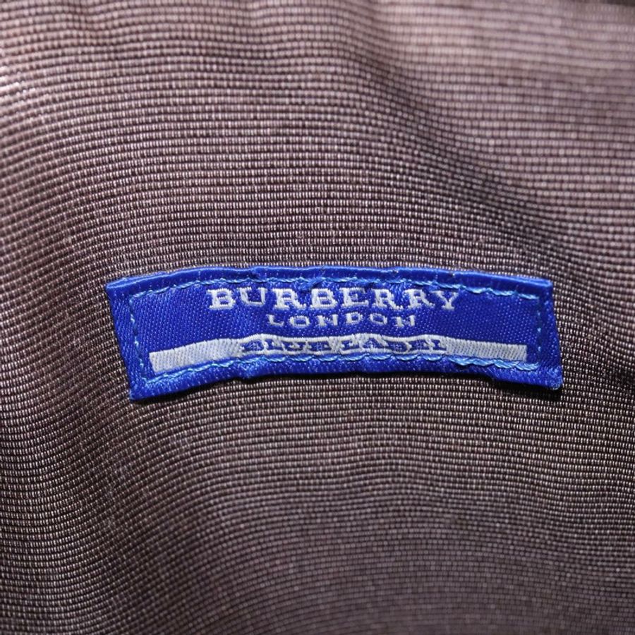 【日本直送】BURBERRY Nova 格紋藍標單肩包 尼龍 灰色 銀色 正品 142647-9
