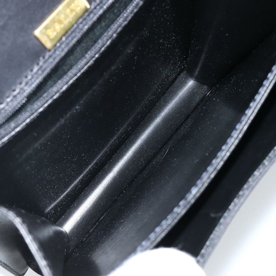 【日本直送】BALLY 手提包 皮革 黑色 金色 正品 BA5596-9