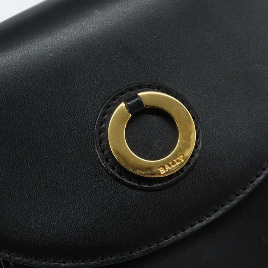 【日本直送】BALLY 手提包 皮革 黑色 金色 正品 BA5596-17