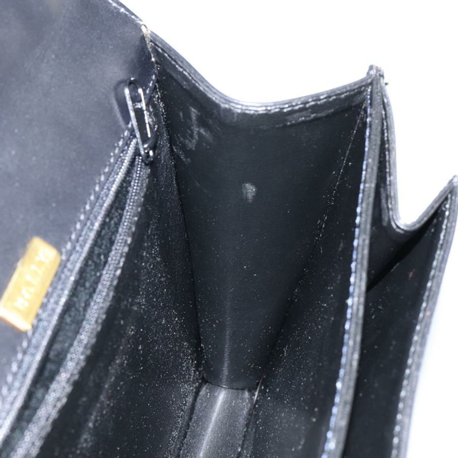 【日本直送】BALLY 手提包 皮革 黑色 金色 正品 BA5596-19