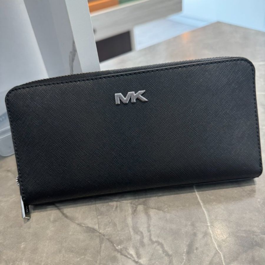 {✨全新品~}MK銀字logo經典防刮長夾-4