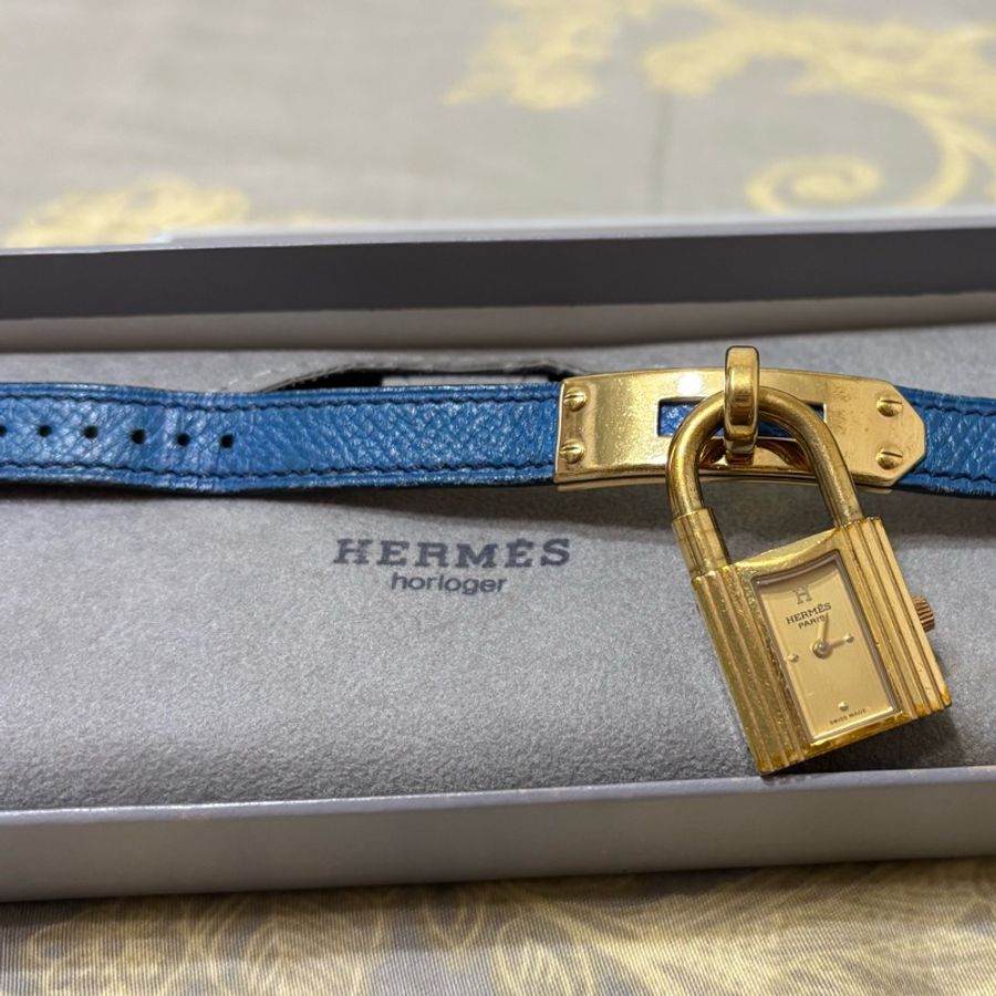 降價出清~HERMÈS Kelly 系列經典鎖頭錶 愛馬仕鎖頭錶-14