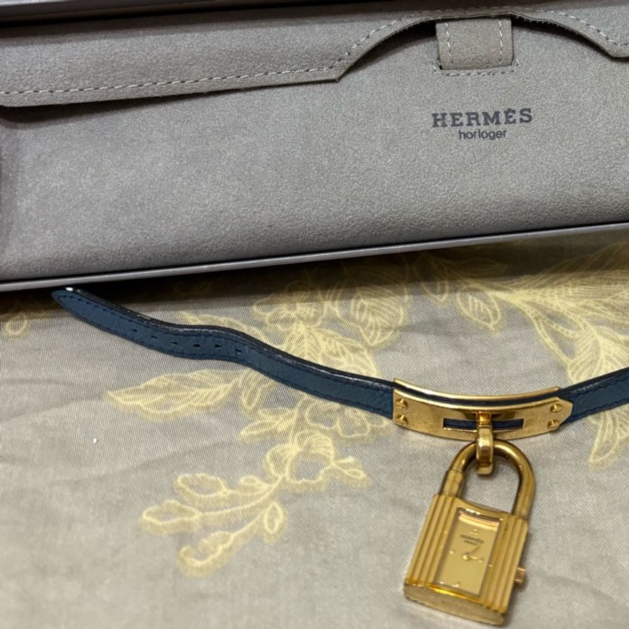 降價出清~HERMÈS Kelly 系列經典鎖頭錶 愛馬仕鎖頭錶-15