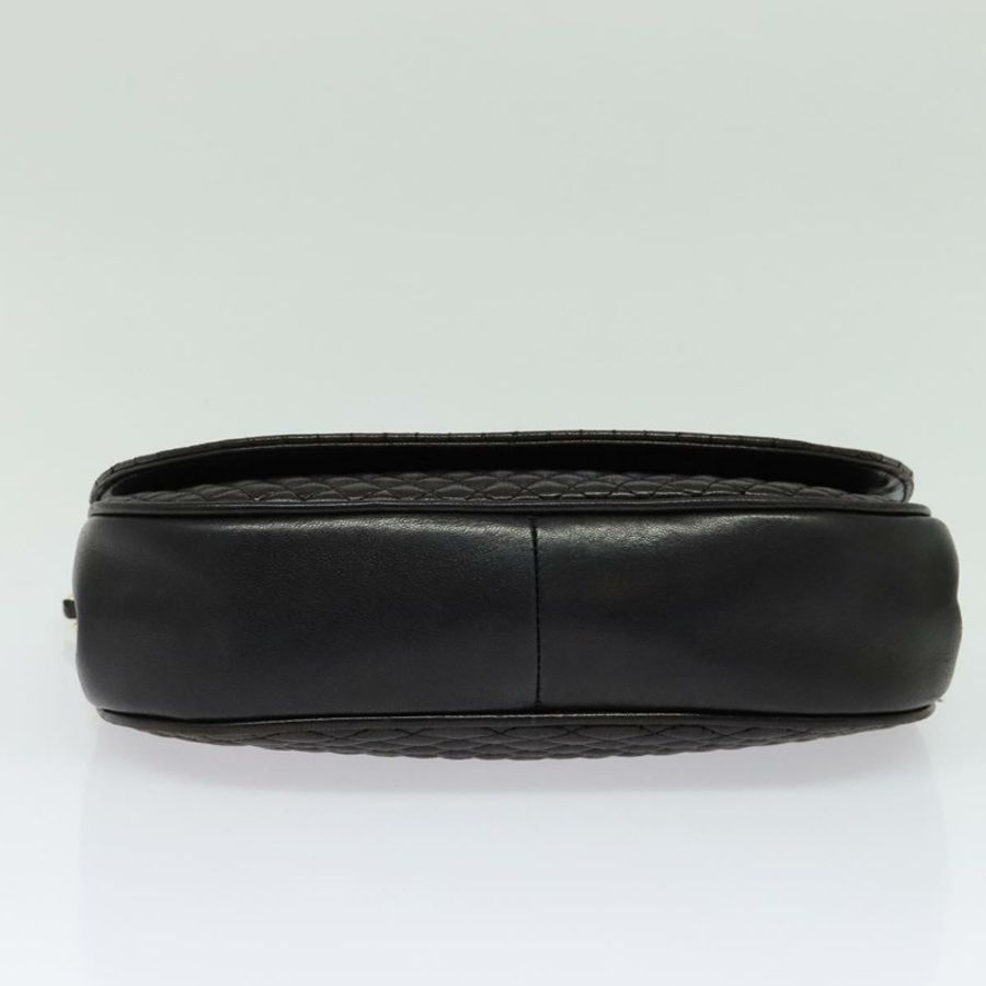 【日本直送】BALLY 絎縫鏈條單肩包 皮革 黑色 金色 正品 141092-4