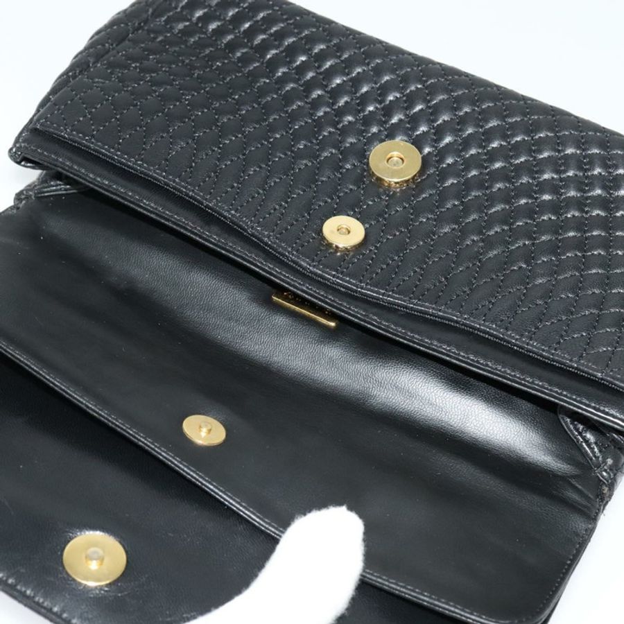 【日本直送】BALLY 鏈條單肩包 皮革 黑色 金色 正品 141002-17