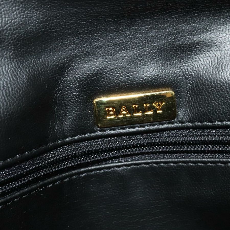 【日本直送】BALLY 鏈條單肩包 皮革 黑色 金色 正品 141002-18