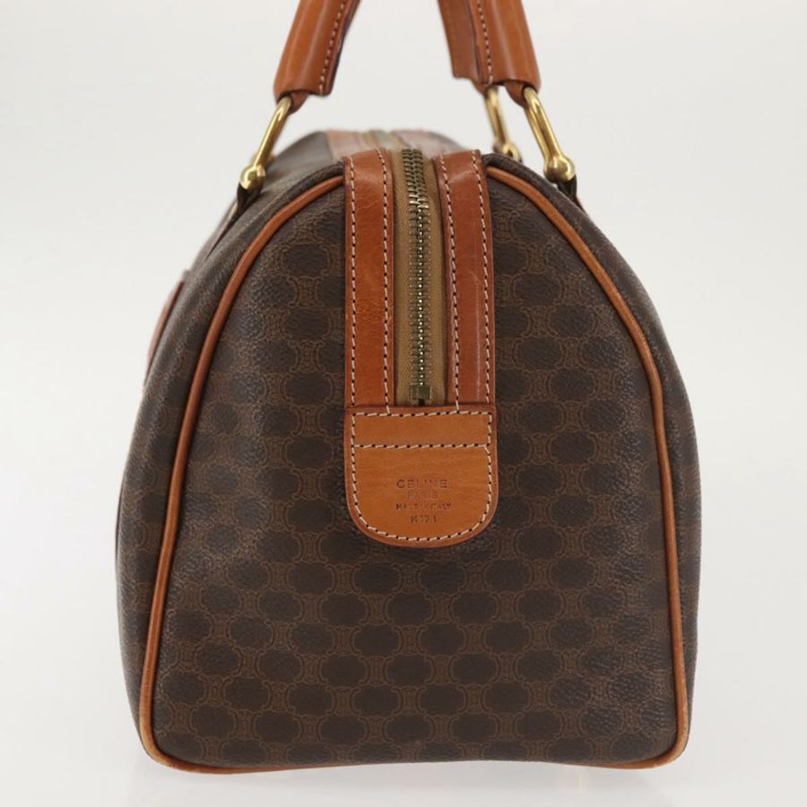 【日本直送】CELINE Macadam帆布波士頓包 PVC棕色金色 正品 SW1520-2