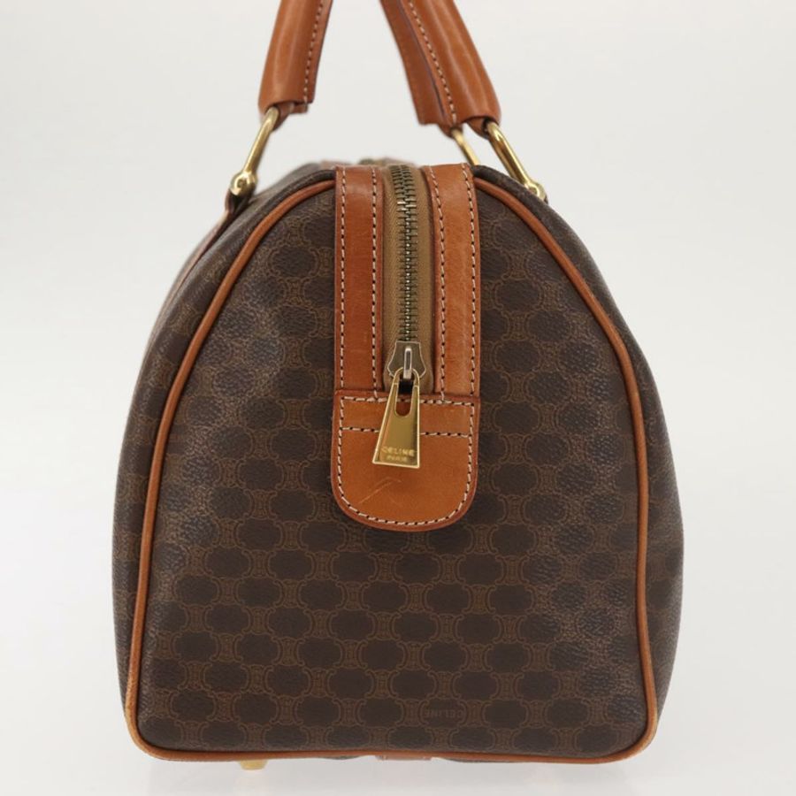 【日本直送】CELINE Macadam帆布波士頓包 PVC棕色金色 正品 SW1520-3