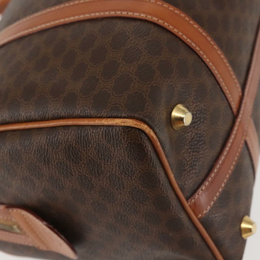 【日本直送】CELINE Macadam帆布波士頓包 PVC棕色金色 正品 SW1520-14