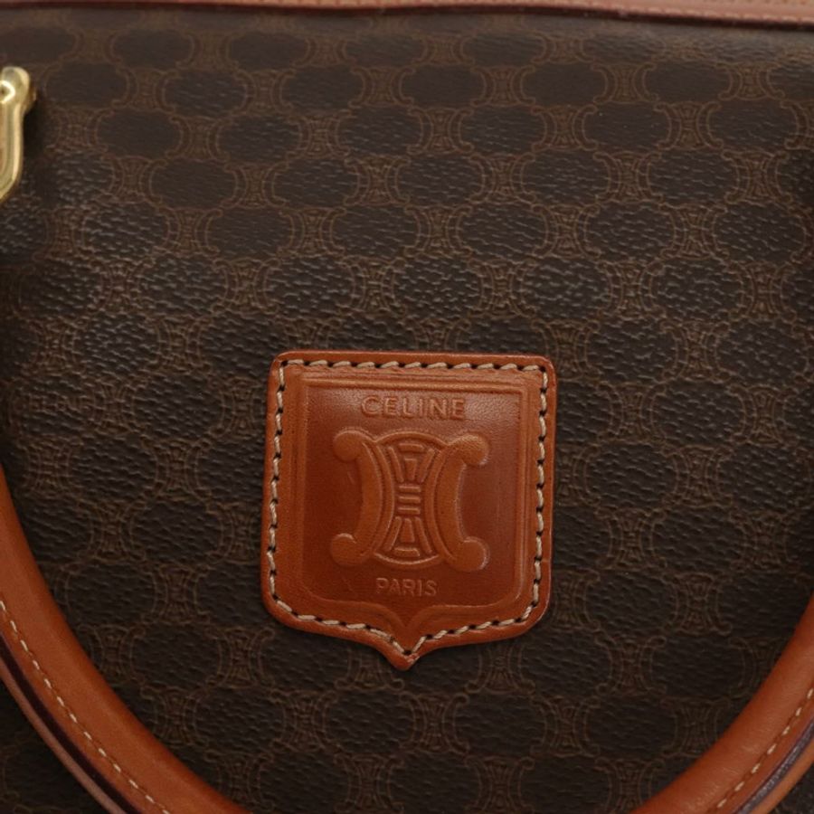 【日本直送】CELINE Macadam帆布波士頓包 PVC棕色金色 正品 SW1520-17