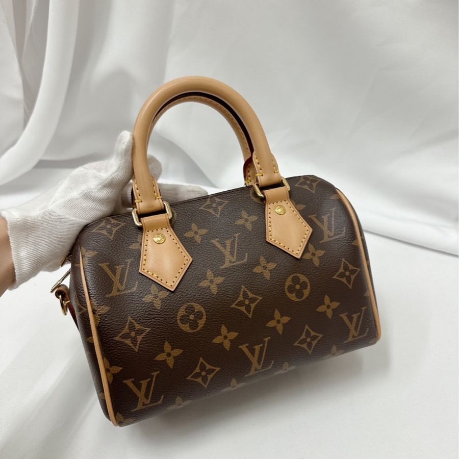 LV 二手 Speedy Bandoulière 20 (98成新)芯片款(有附盒)、售出不退換-8