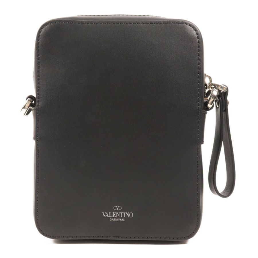 Valentino 【激減優惠】牛皮皮革Shoulder Bag銀扣肩背袋-1