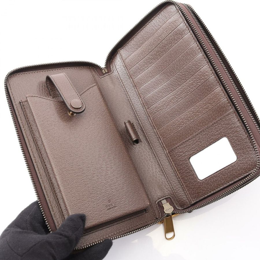 GUCCI Ophidia 旅行包 GG Supreme Around 長版皮夾 75161096IWT8745 皮革-2