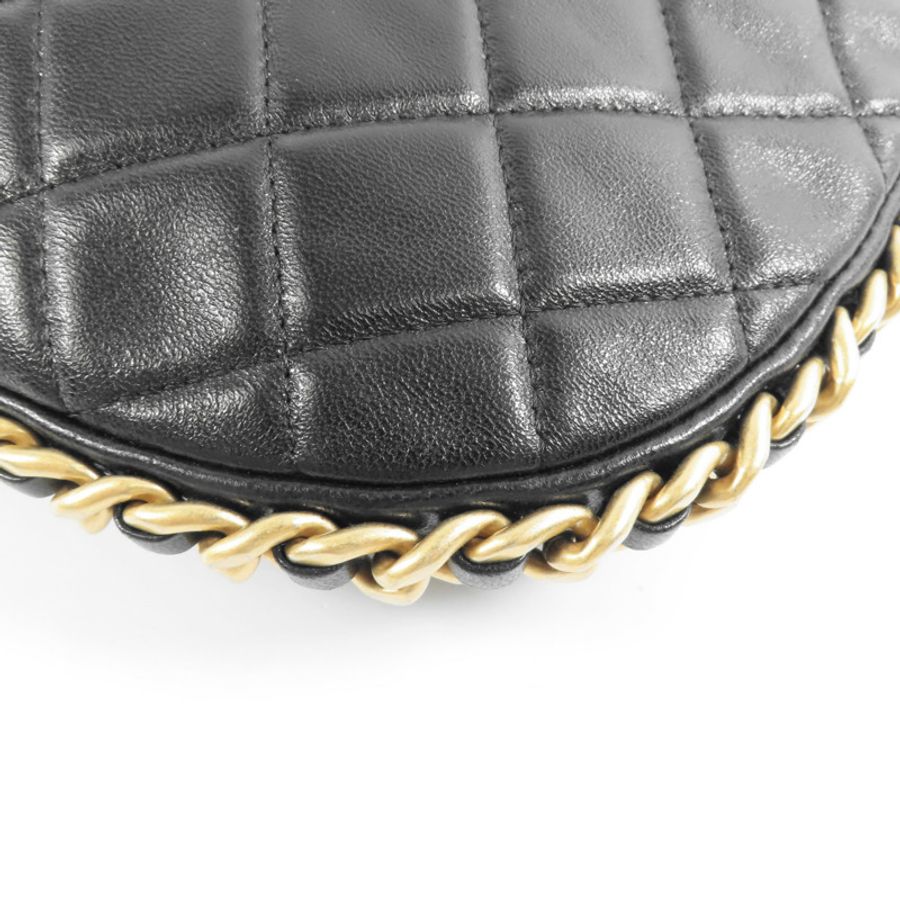 CHANEL 【激減優惠】羊皮皮革Matelasse Chain Shoulder金扣手挽肩背兩用袋-10