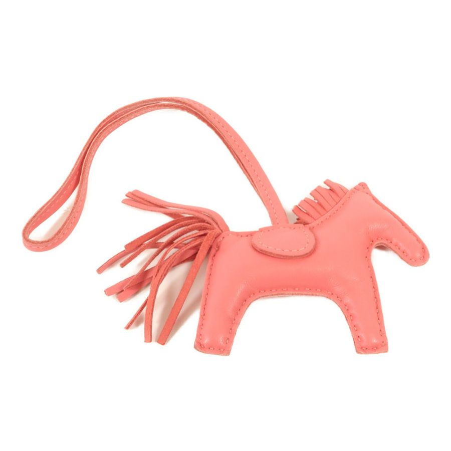 HERMES Milo/Swift皮革Rodeo PM掛飾Pink-1