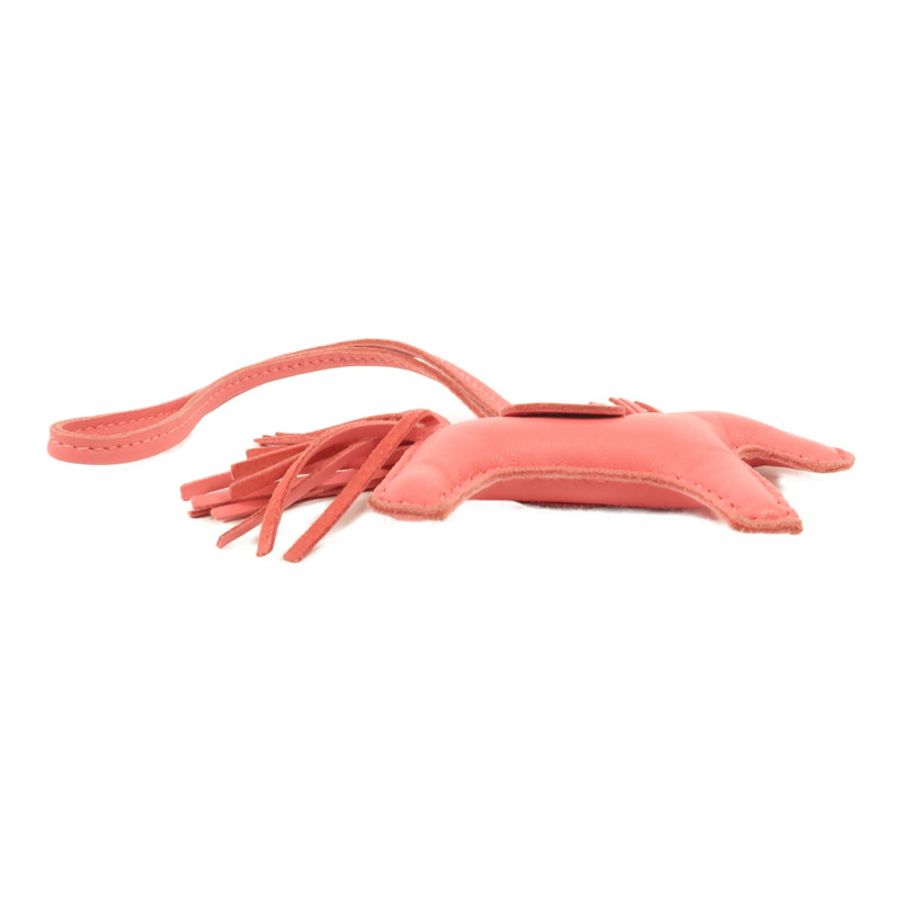 HERMES Milo/Swift皮革Rodeo PM掛飾Pink-2