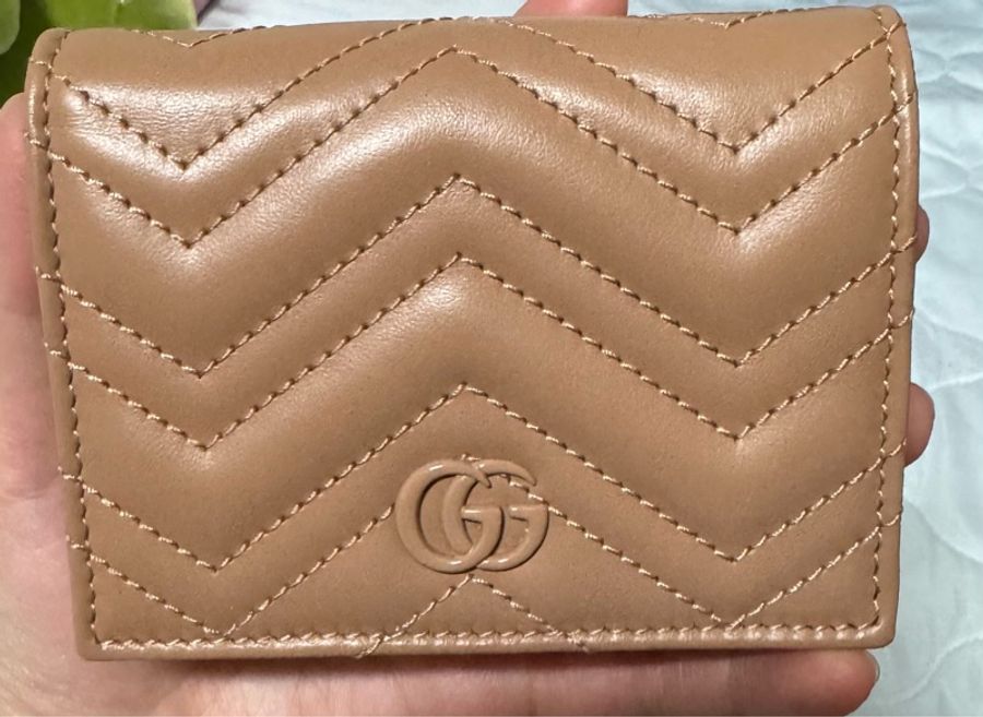 Gucci 經典GG Logo Marmont短夾-0