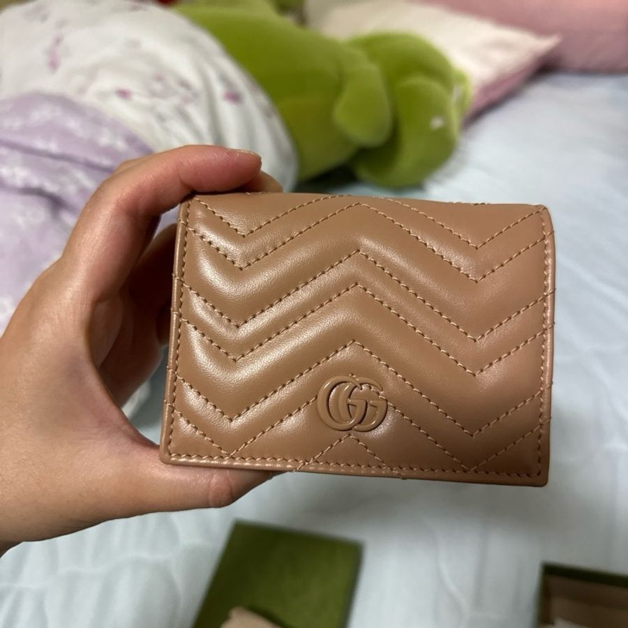 Gucci 經典GG Logo Marmont短夾-5