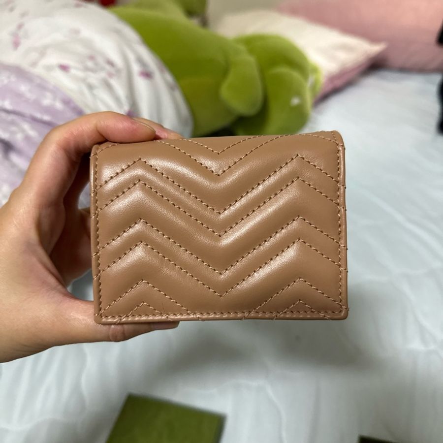 Gucci 經典GG Logo Marmont短夾-6