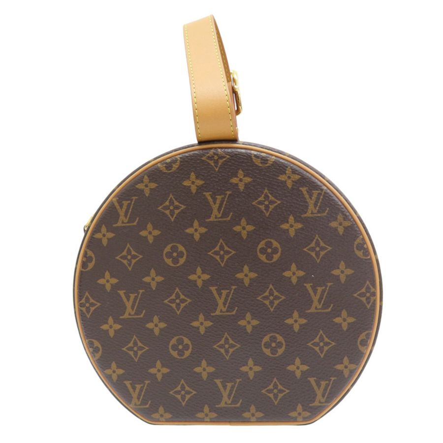 原棕花 PVC塗層帆布 Petite Boite Chapeau 肩背【LOUIS VUITTON LV 路易威登】M43514-1