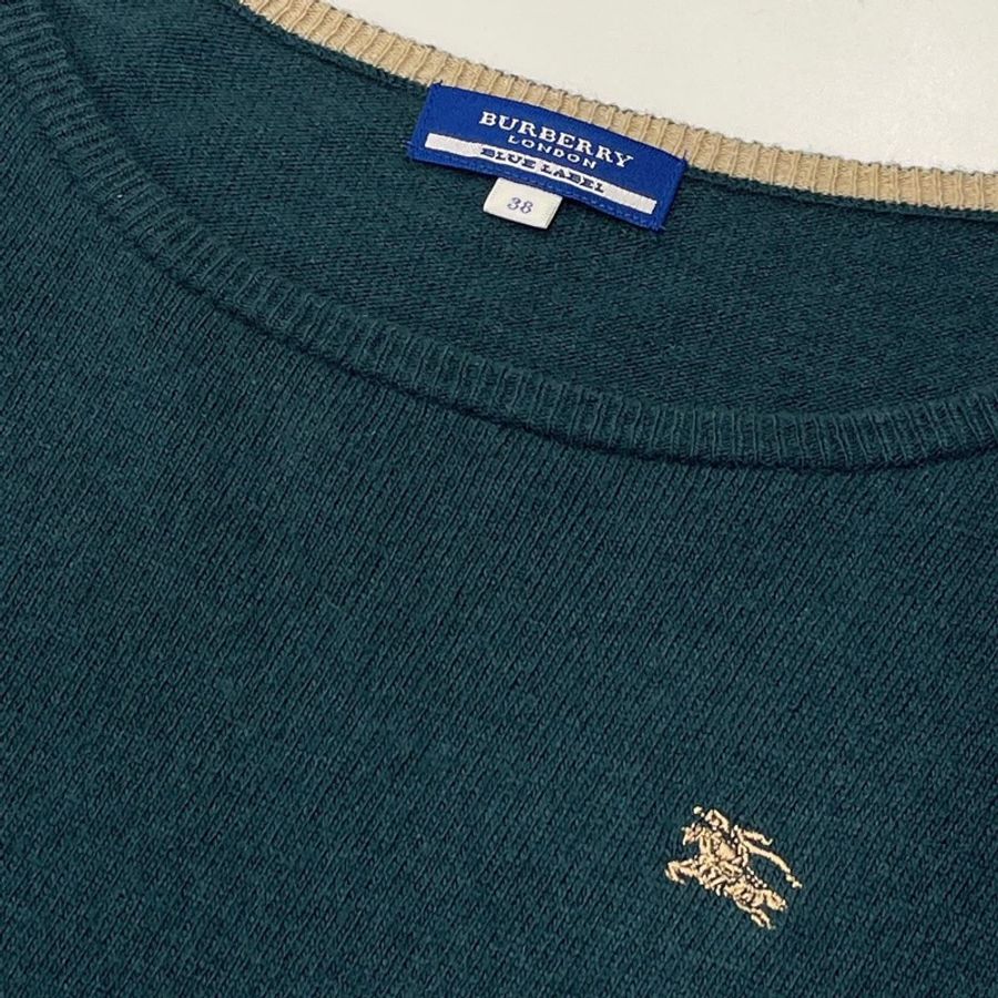 Burberry 藍標 字母羊絨混羊毛戰馬上衣-7