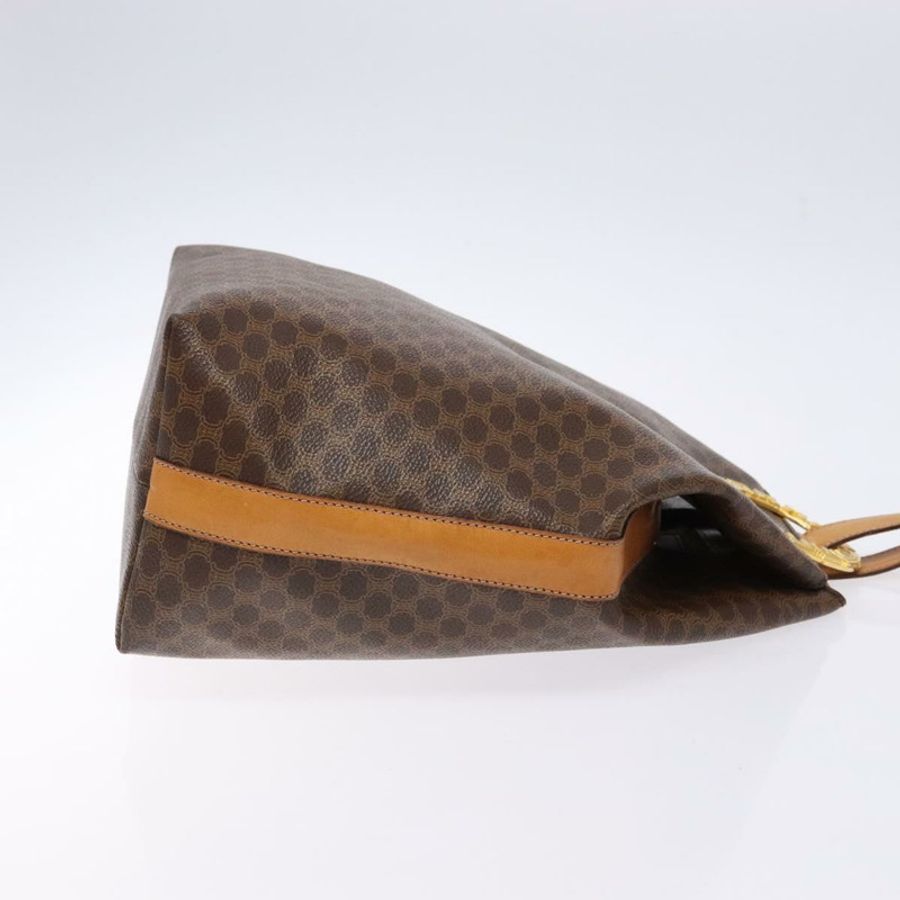 【日本直送】CELINE Macadam帆布肩背包 PVC皮革 棕色 金色 正品 141402-2