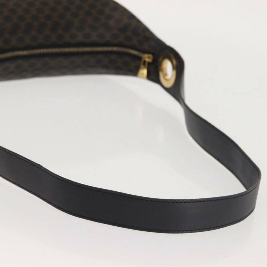 【日本直送】CELINE Macadam帆布肩背包 PVC皮革 黑色 金色 正品 142649-6