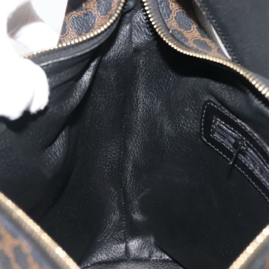 【日本直送】CELINE Macadam帆布肩背包 PVC皮革 黑色 金色 正品 142649-20