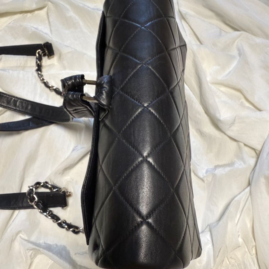 稀有款 Chanel vintage 銀釦CF後背包-20