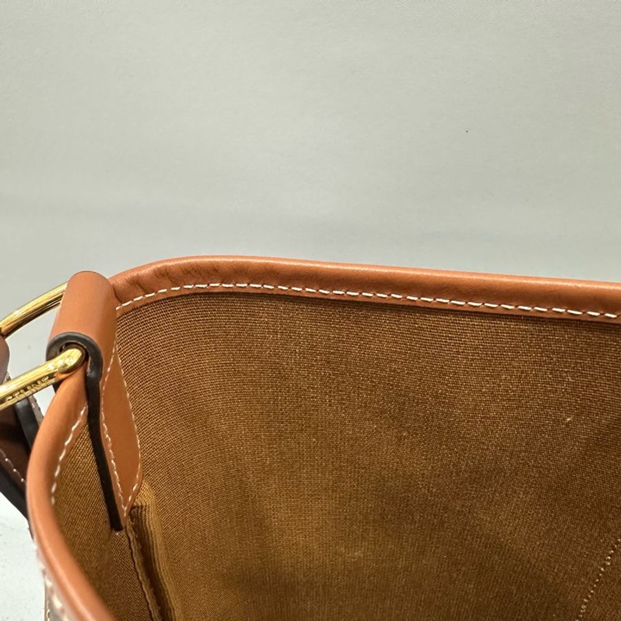 Celine 191442 老花凱旋門金釦水桶包TRIOMPHE BUCKET-16