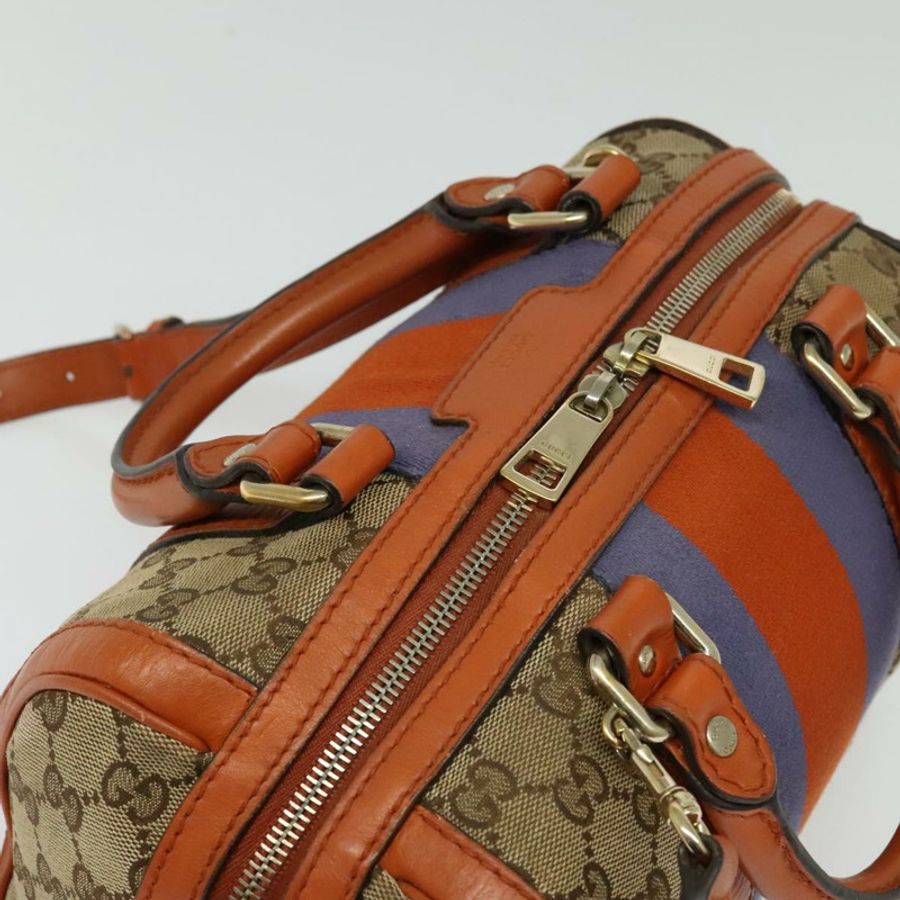 【日本直送】GUCCI GG帆布手提包 兩用 米色/金色 269876 正品 141858-5