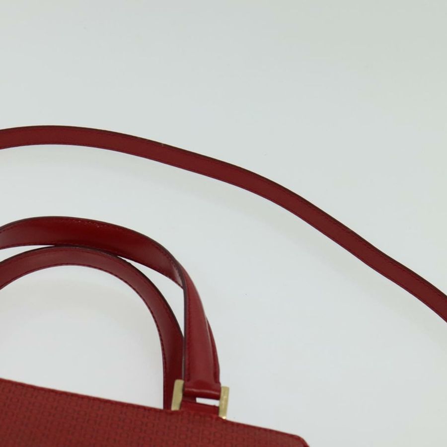 【日本直送】Salvatore Ferragamo Gancini 手提包 皮革 兩用 紅色 金色 正品 141492-14