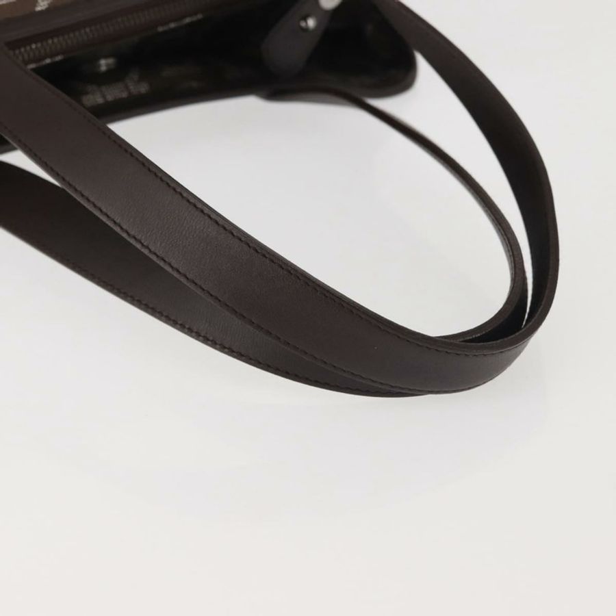 【日本直送】Salvatore Ferragamo 單肩包 PVC 皮革 深棕色 銀色 正品 BA4805-6