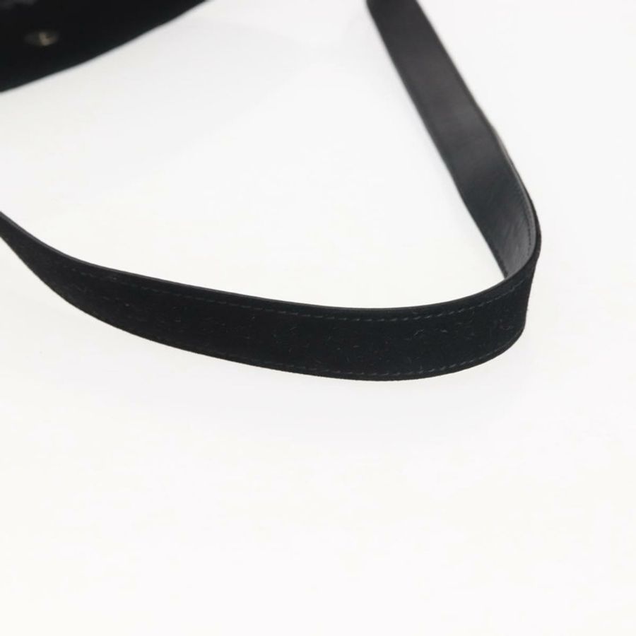 【日本直送】Salvatore Ferragamo 灰色銀色麂皮單肩包 正品 BA6020-6