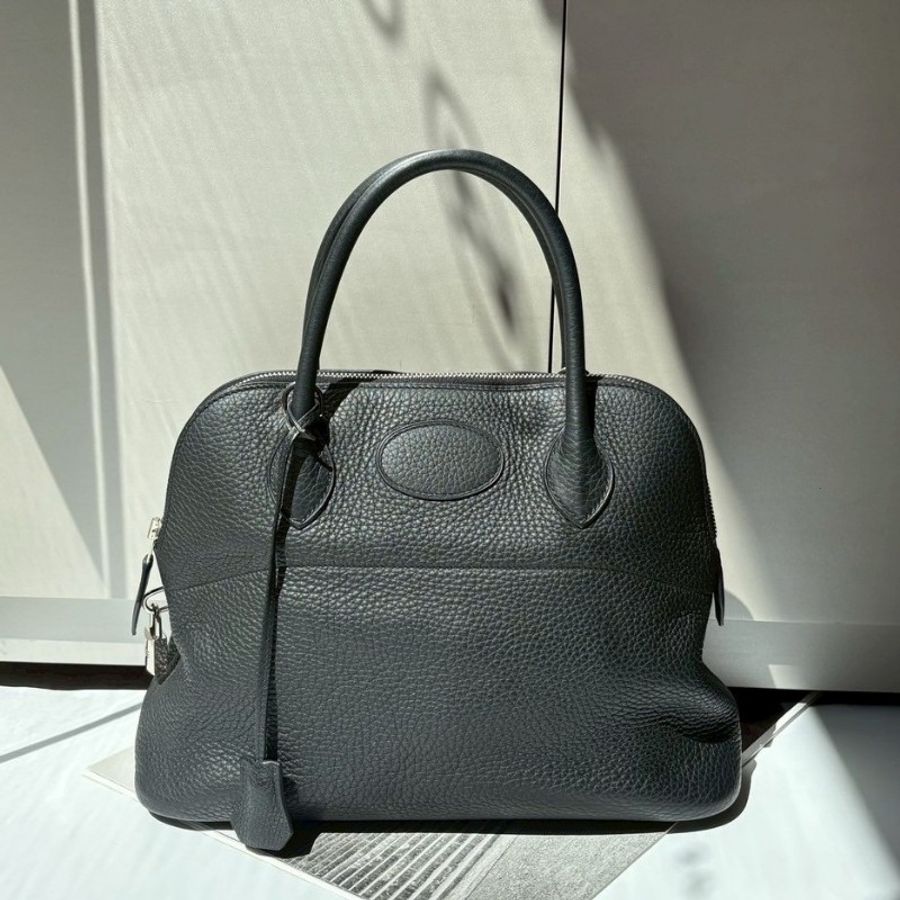 Hermes 銀釦黑皮bolide 31-0
