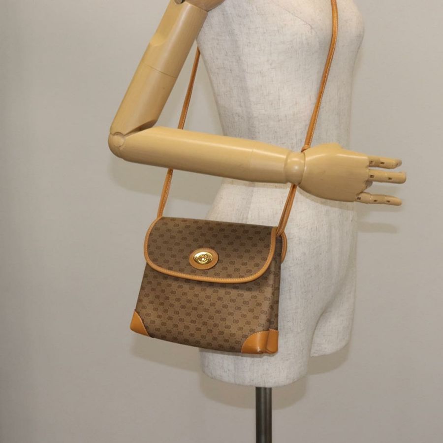 【日本直送】GUCCI Micro GG Supreme 單肩包 PVC 米色 金色 007 92 5548 正品 ep10883-22